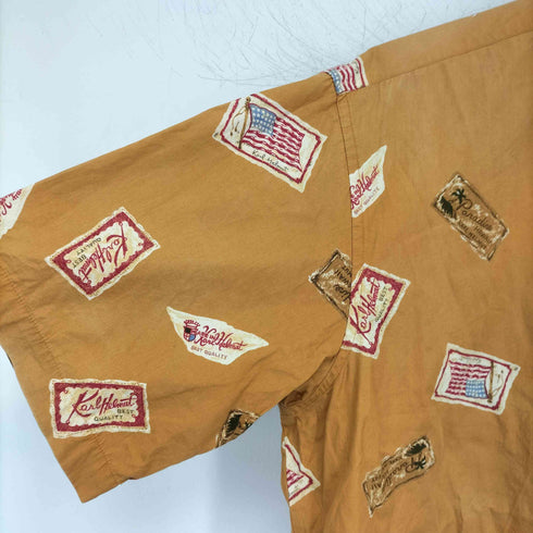 カールヘルム Karl Helmut S/S 総柄 ワッペンプリント オープンカラーシャツ メンズ JPN:M